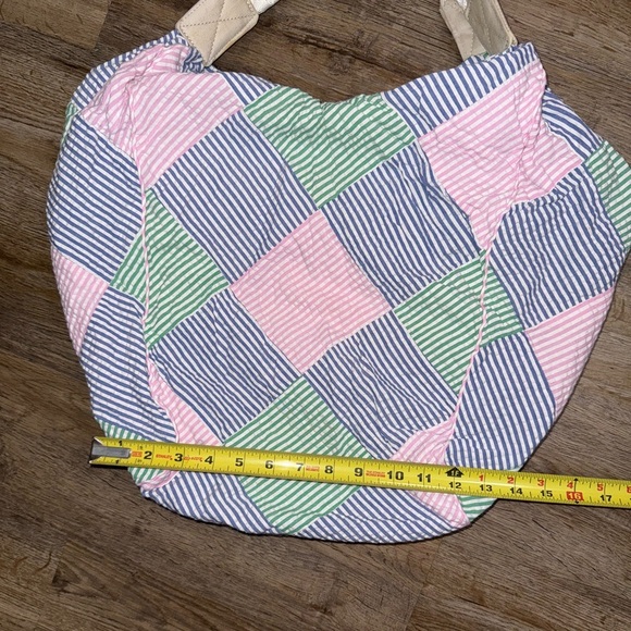 Bath & Body Works Oversized Patchwork Striped Tote - Picture 10 of 11